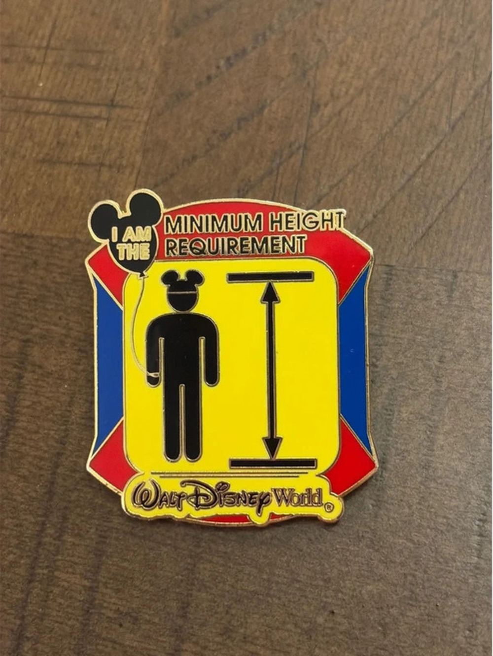 Vintage 2004 Walt Disney World “I Am the Minimum Height Requirement” Trading Pin